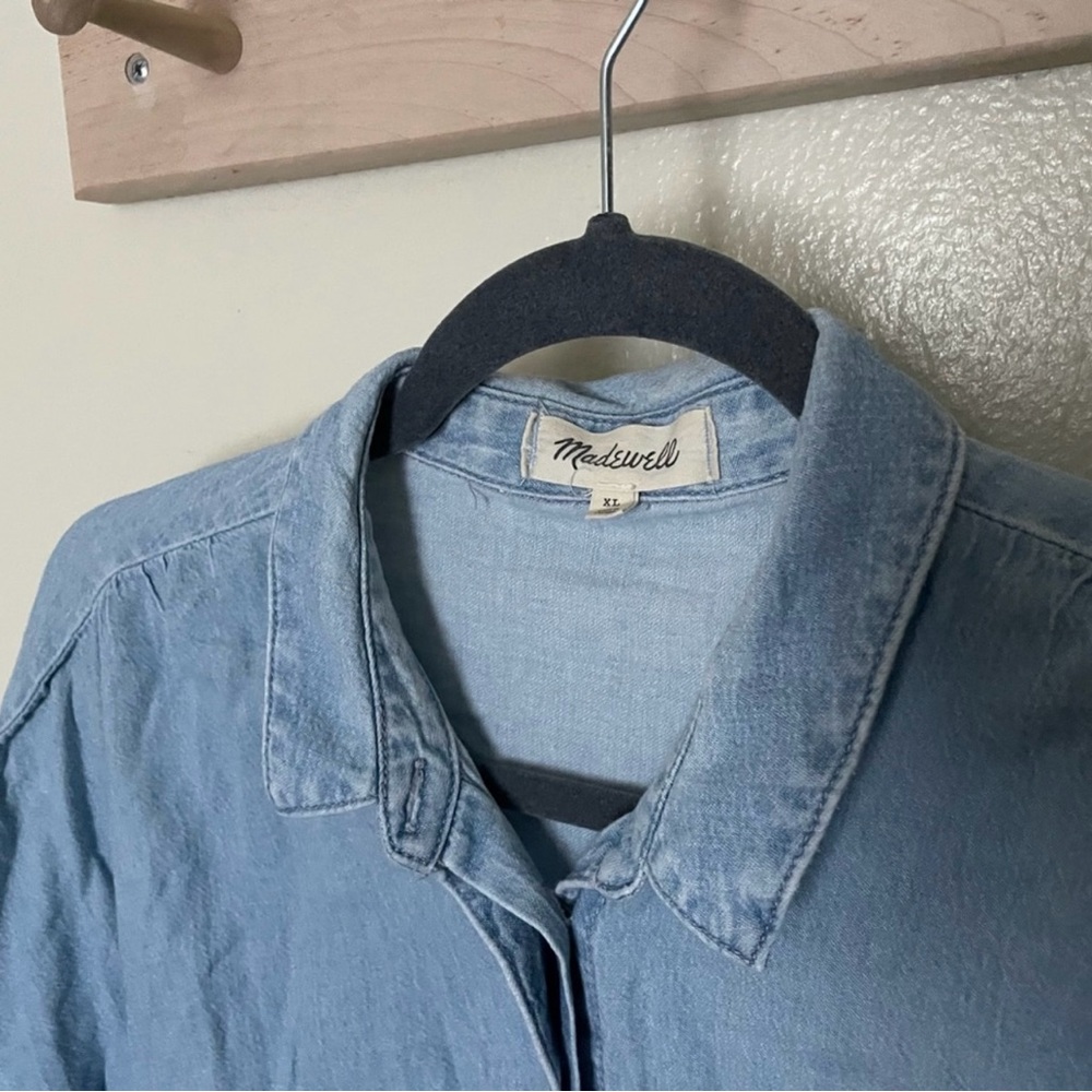 Madewell Blue Casual Button Down Shirt